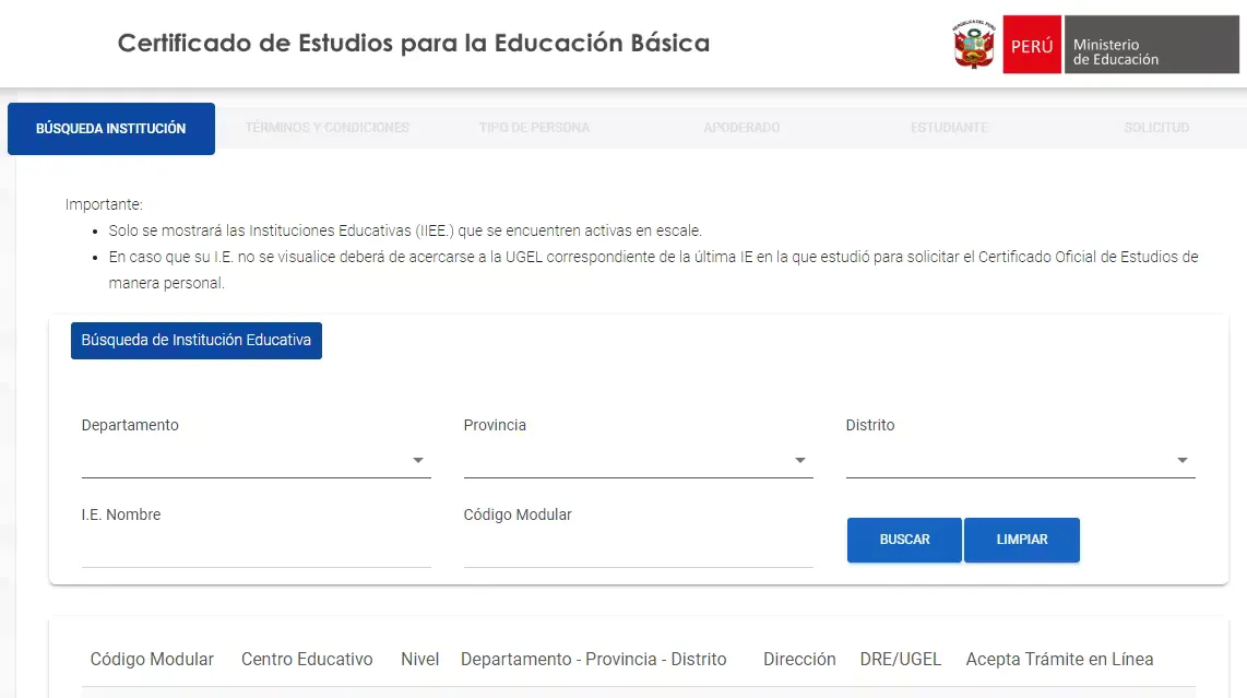 Obtener certificado o duplicado de estudios desde 1986